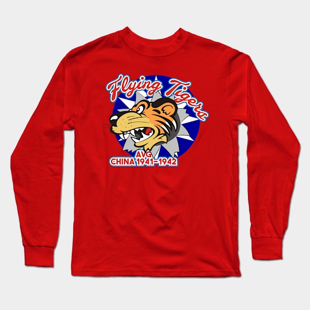 Flying Tigers Long Sleeve T-Shirt by MBK